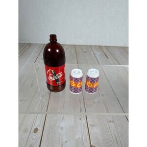 Coca Cola Miniature Bottle Cans 1:6 Scale Dollhouse Accessories Lot